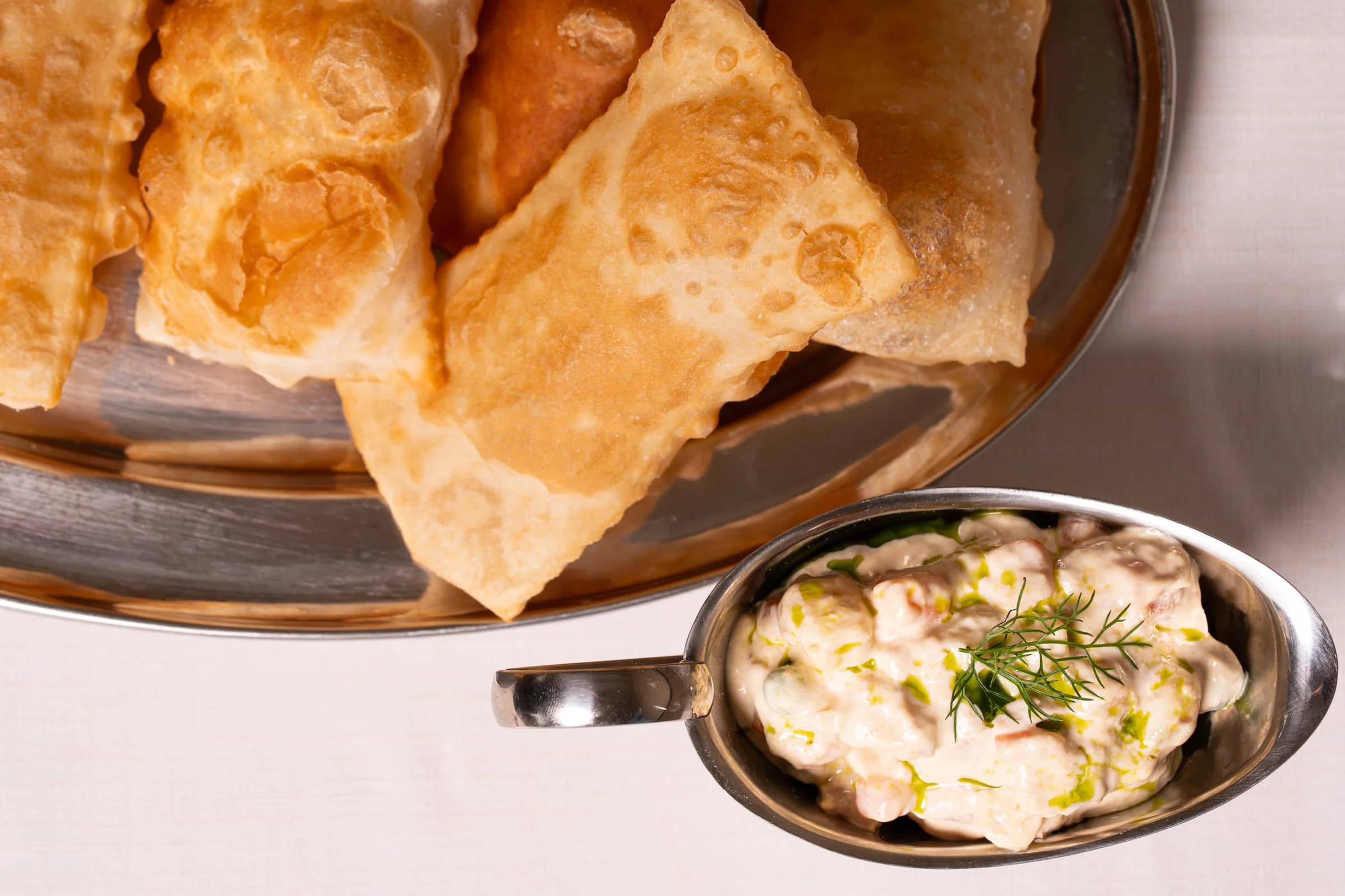 Gnocco fritto appena preparato